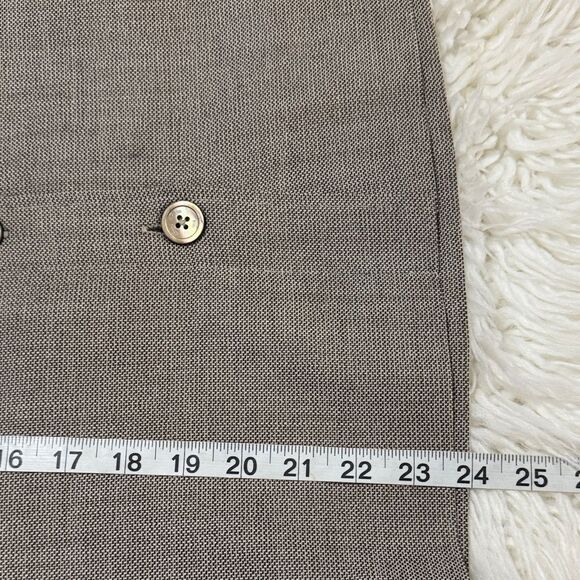 Loro Piana Brown Button-Front Pencil Skirt Size 6 US - Picture 5 of 11